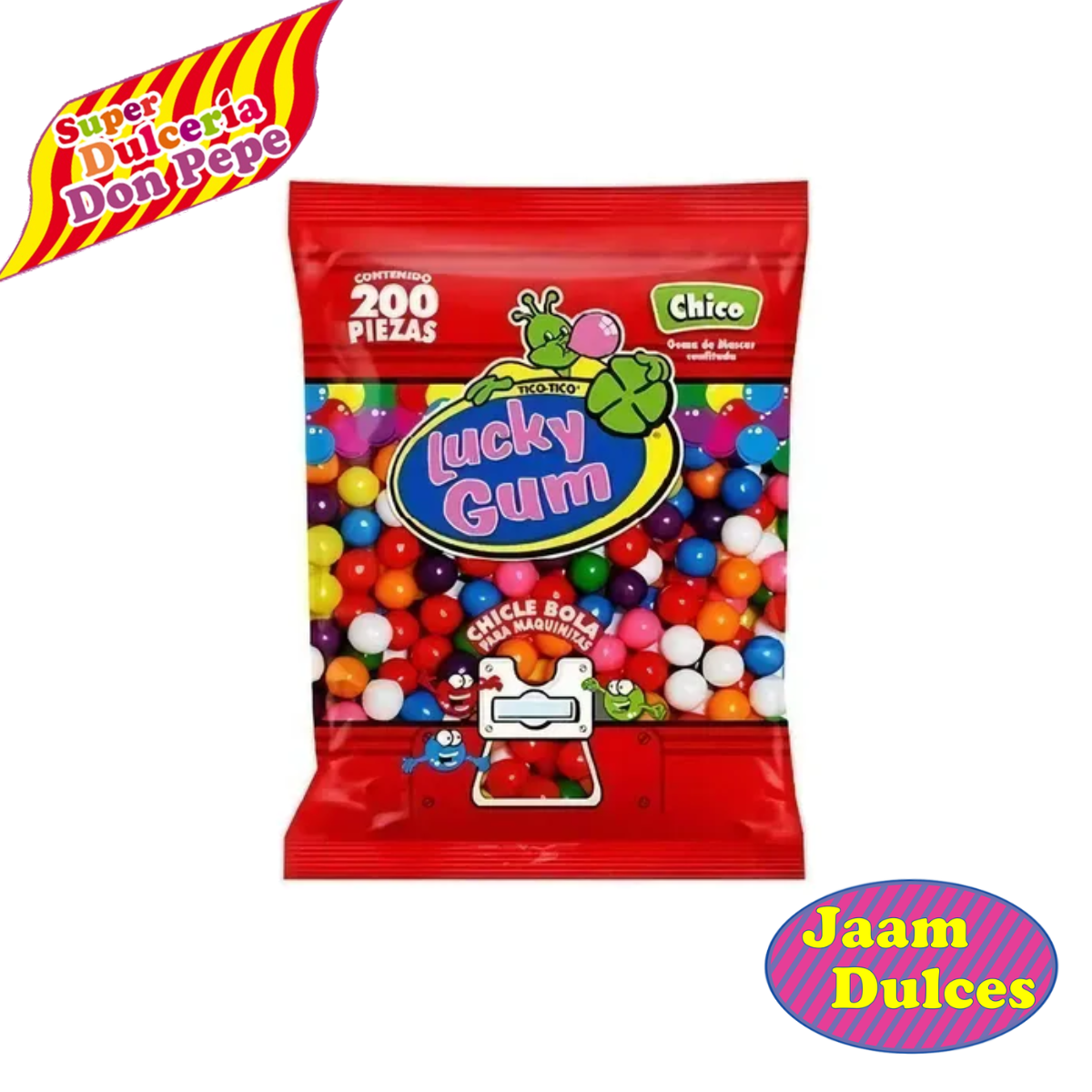 Chicle Lucky Gum Chico 200 piezas