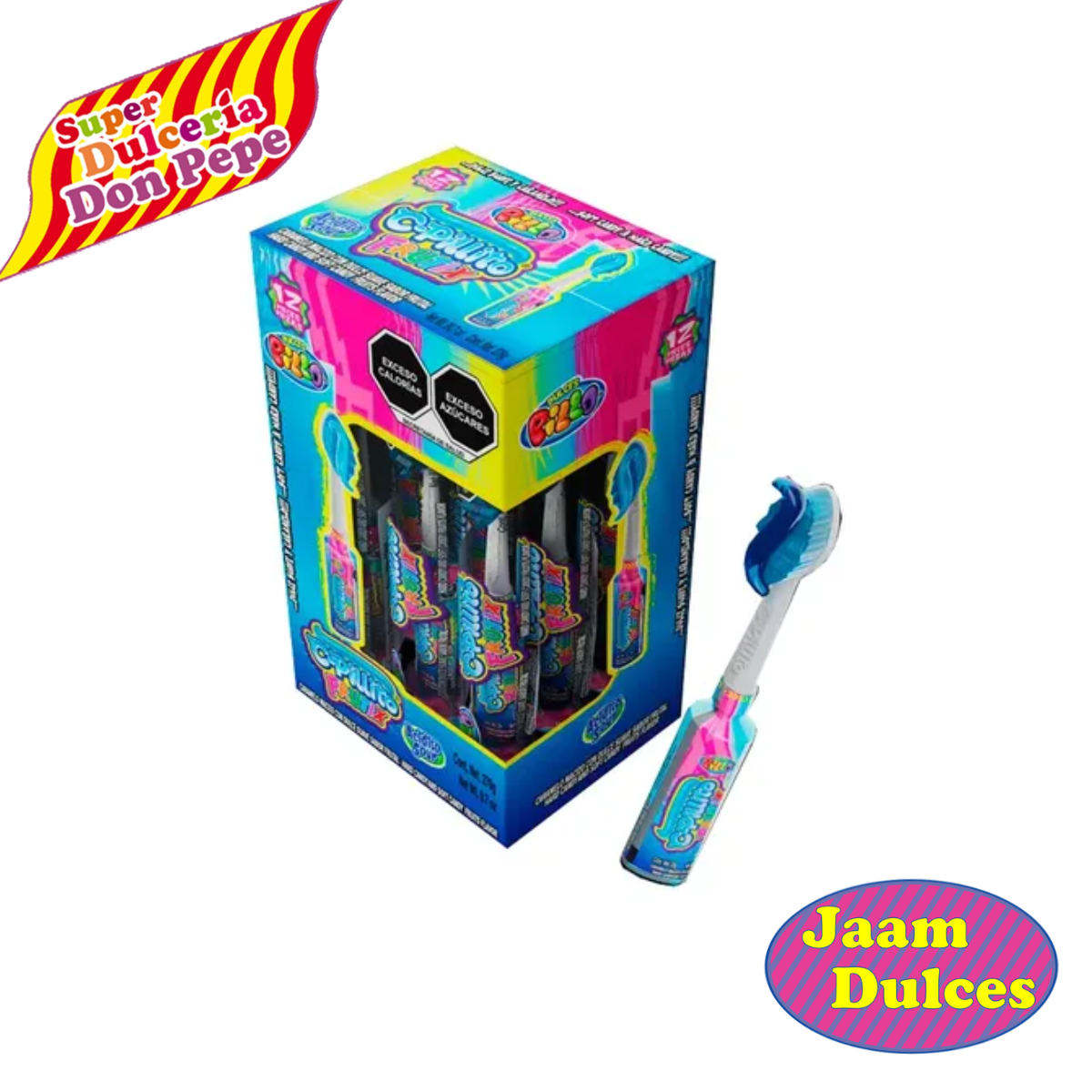 Caramelo Cepillo Frutix de Mora 12 piezas