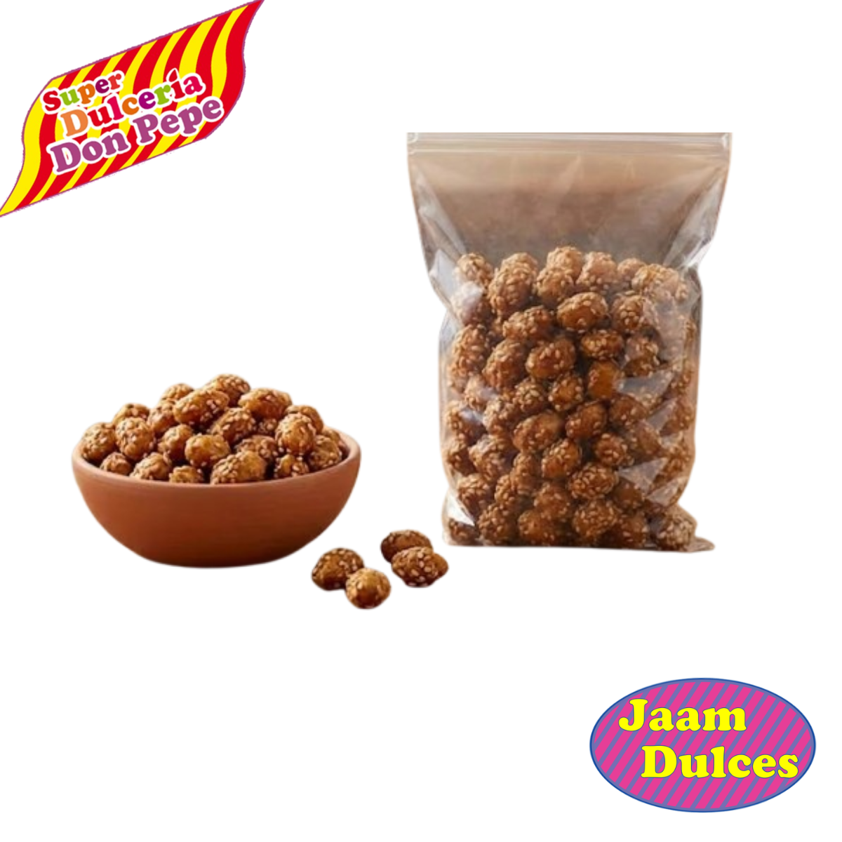 Cacahuate Garampiñado con Ajonjoli 90gr