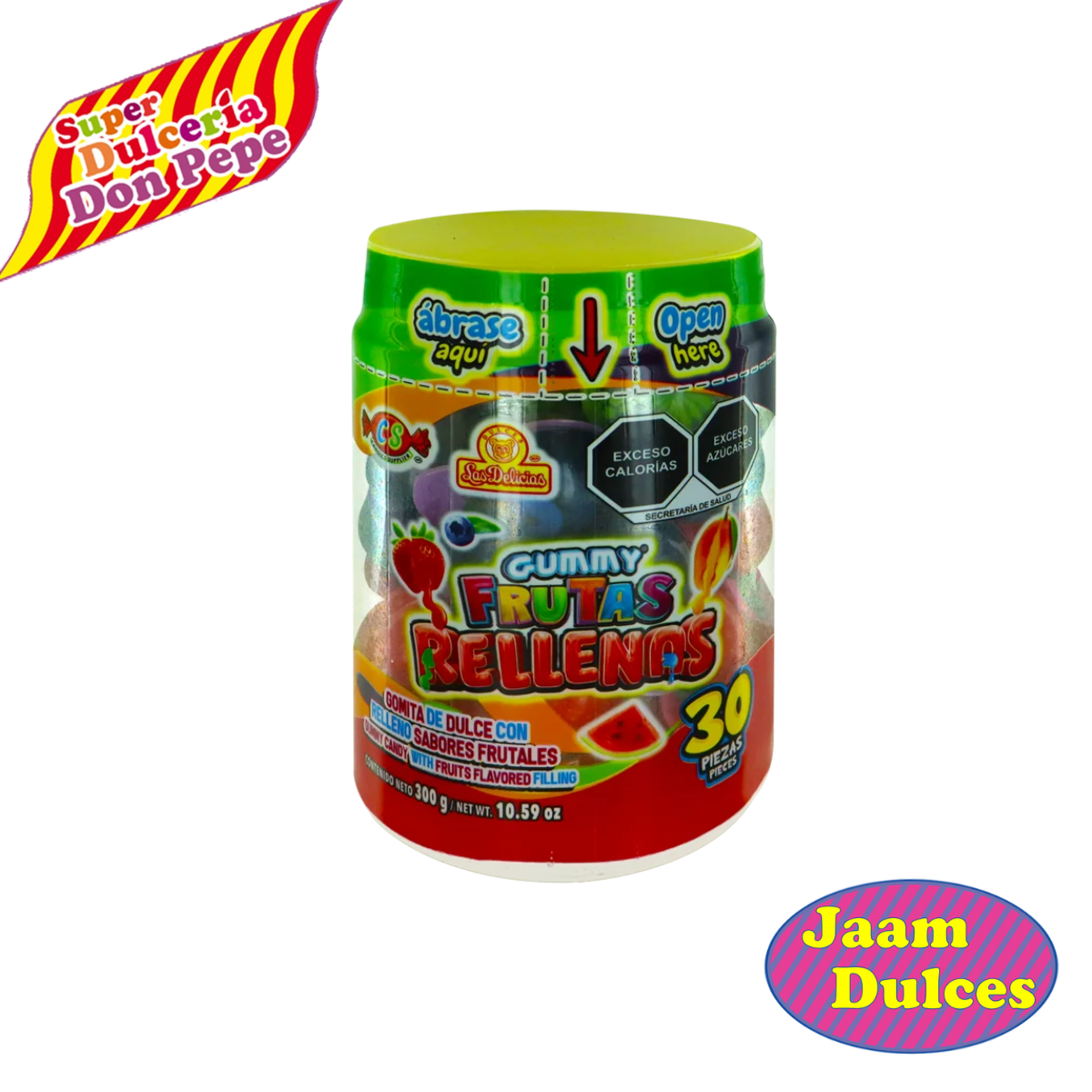 Gomita Gummy Frutitas Rellenas 30 piezas