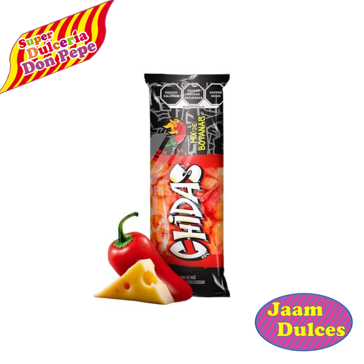 Chidas Mix Hot Chili Tubo 6 piezas