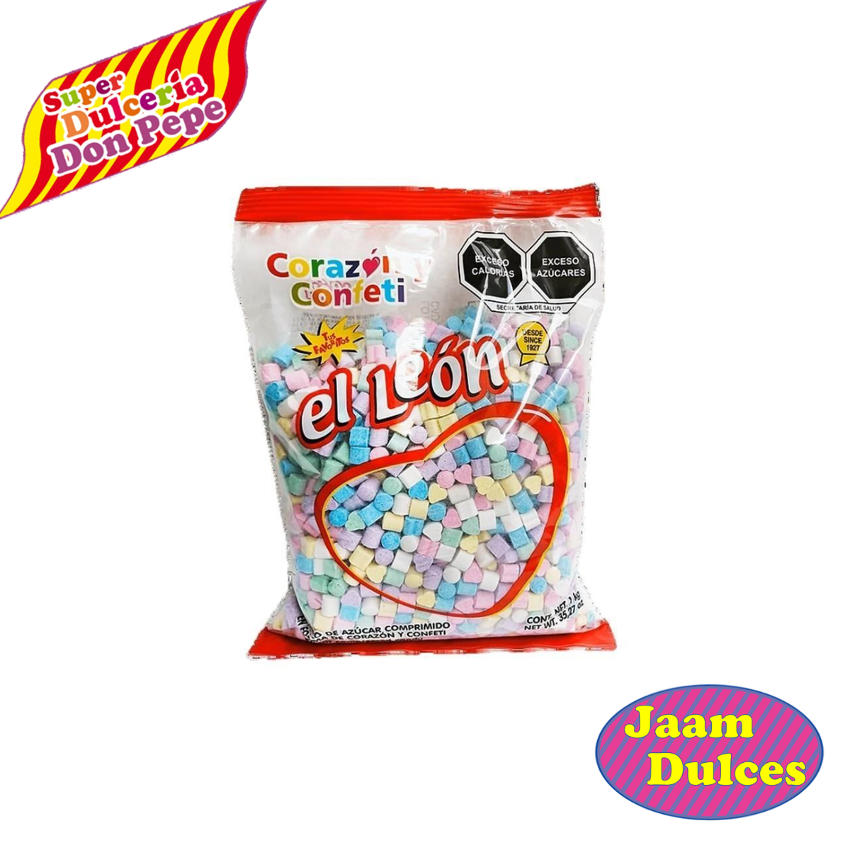 Caramelo Confeti Corazón 1k