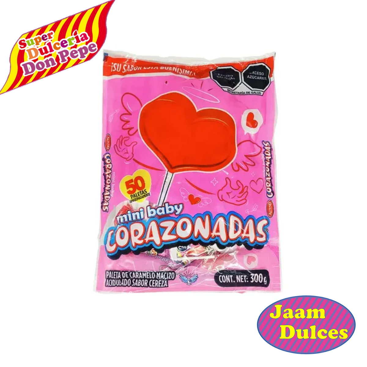 Paleta Mini Baby Corazonadas 50 piezas
