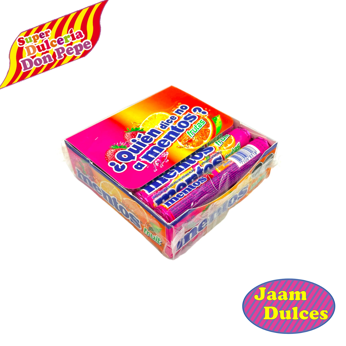 Caramelo Mentos Rollo de Frutas 12 piezas
