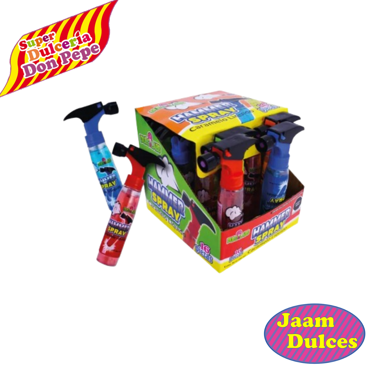Caramelo Hammer Spray 16 piezas