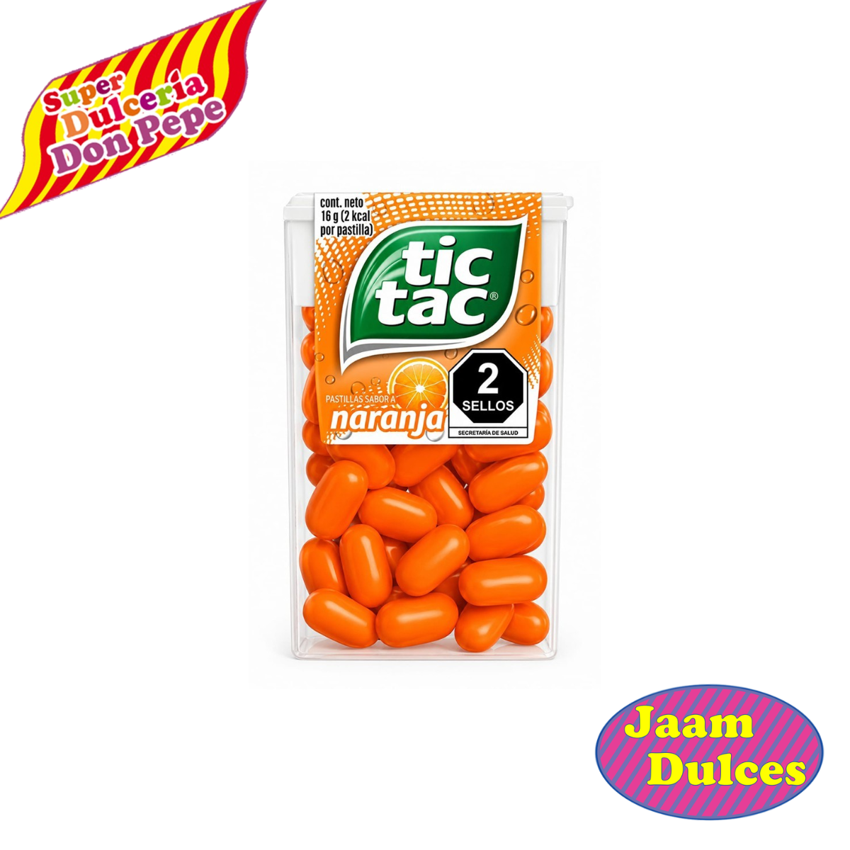 Tic Tac Naranja 12 piezas