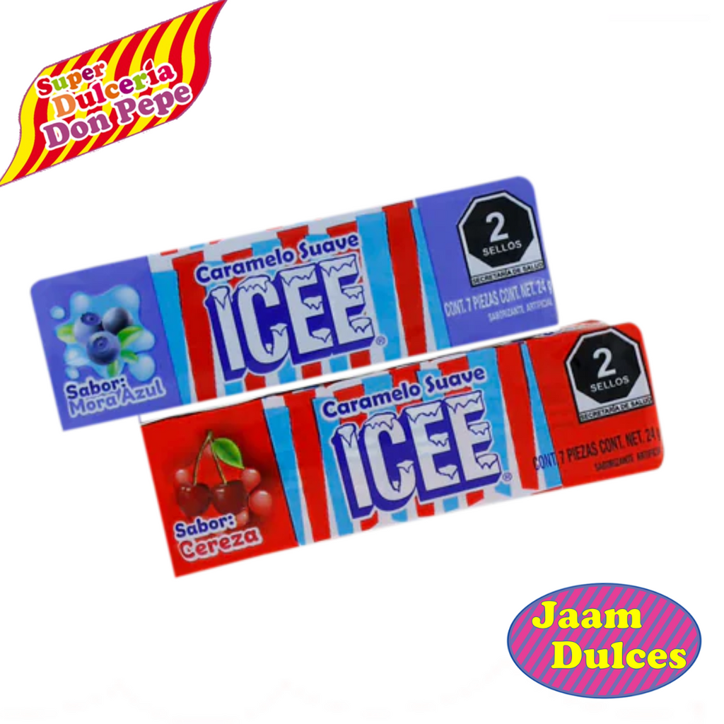 Caramelo Icee cherry/blueberry 24 piezas