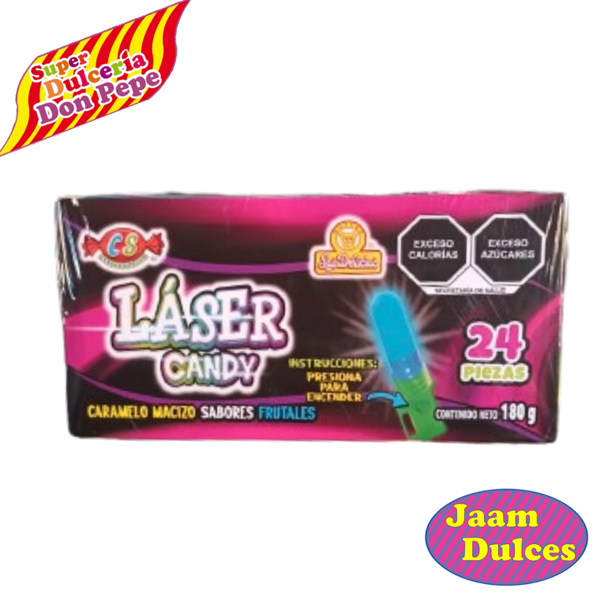 Caramelo Laser Candy 24 piezas