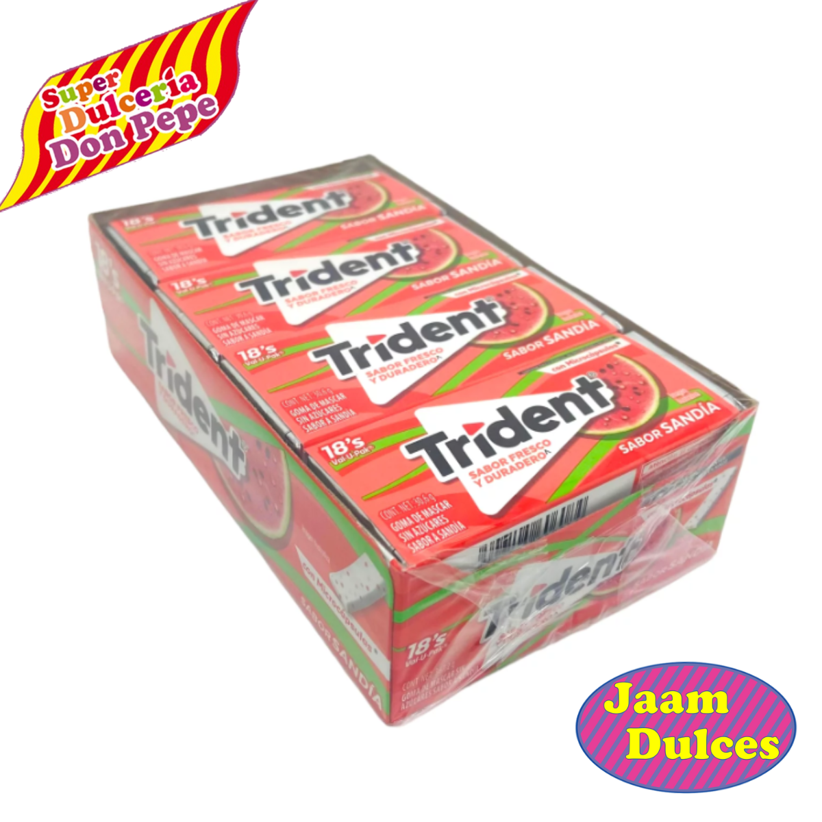 Chicle Trident 18S Sandia 12 Piezas