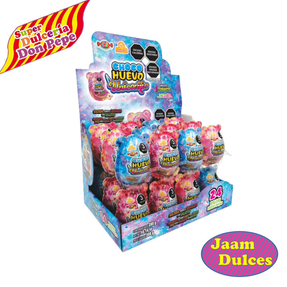 Chocolate Huevo Unicornio 24 piezas
