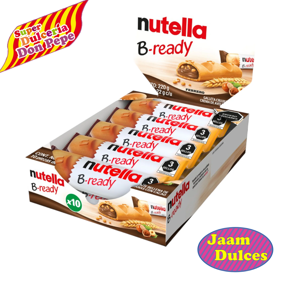 Chocolate Nutella By Ready 12 piezas