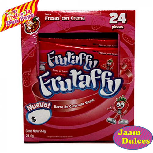 Frutaffy Fresa Crema 24 Piezas