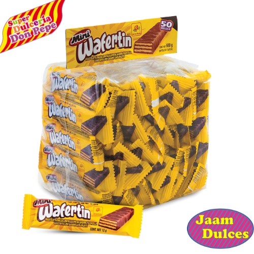 Galleta Mini Wafertin 50 Piezas