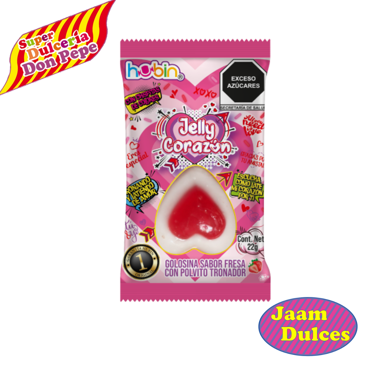 Gomita Jelly Corazon Tira 20 piezas